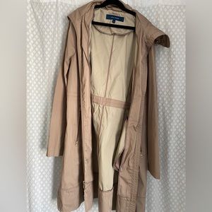 Tan Small Cole Haan Water Resistant Trench Coat